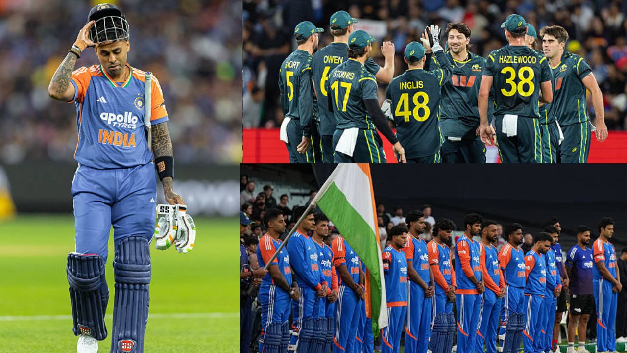 IND vs AUS, STATS: મેલબોર્ન T20માં બનાવ્યા 10 મોટા રેકોર્ડ, આ શરમજનક આંકડા સૂર્યાની કેપ્ટનશીપમાં ટીમ ઈન્ડિયાએ હાંસલ કર્યા IND vs AUS, STATS: મેલબોર્ન T20માં બનાવ્યા 10 મોટા રેકોર્ડ, ટીમ ઈન્ડિયાએ સૂર્યાની કેપ્ટનશીપમાં મેળવ્યા આ શરમજનક આંકડા