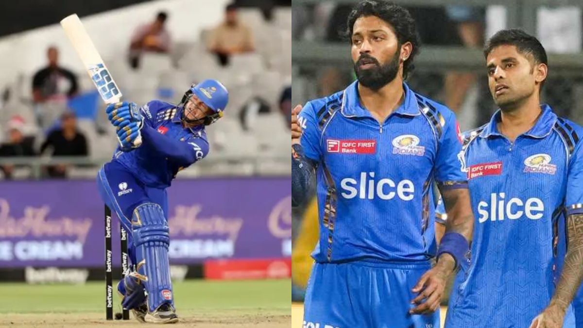 6,6,6,6,6,6,6,6... આફ્રિકા T20 લીગમાં મુંબઈ ઈન્ડિયન્સનો ખેલાડી ચમક્યો, 113 રનની સદી ફટકારી, 5 ચોગ્ગા, 11 છગ્ગા, 3 6,6,6,6,6,6,6,6.... મુંબઈ ઈન્ડિયન્સનો ખેલાડી આફ્રિકા T20 લીગમાં ચમક્યો, તેણે 5 ચોગ્ગા અને 11 છગ્ગા ફટકારીને 113 રનની સદી ફટકારી.