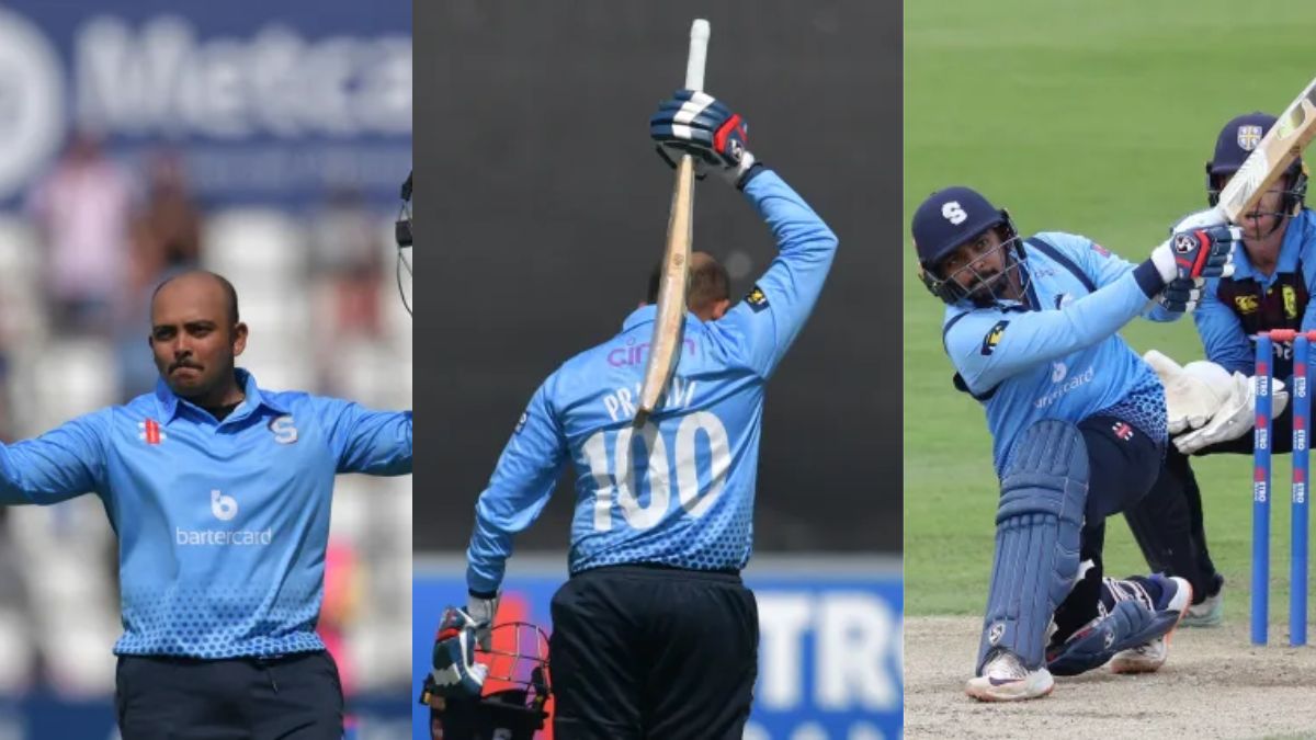 6,6,6,6,6,6,4,4,4… 28 ચોગ્ગા, 11 છગ્ગા! પૃથ્વી શૉનો ઈંગ્લેન્ડમાં ધમાકો, ODI 7માં તેની 244 રનની ઐતિહાસિક ઈનિંગથી ભારતનો તિરંગો લહેરાયો