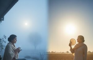 ગુજરાતમાં બેવડી ઋતુનો અનુભવ: સવારે ઠંડી, બપોરે ગરમી!