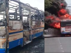 જયપુરમાં 70 મુસાફરોથી ભરેલી બસ આગના ગોળામાં ફેરવાઈ, લોકો બારીમાંથી કૂદી પડ્યા