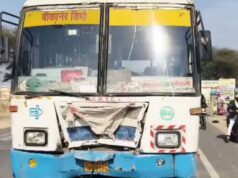 ભયાનક માર્ગ અકસ્માતઃ રોડવેઝની બસે ઈ-બાઈકને કચડી નાંખી, સગર્ભા મહિલા સહિત ત્રણના મોત