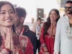 વિજય-રશ્મિકા એરપોર્ટ પર એકસાથે જોવા મળ્યા, નવવધૂએ હાથ જોડીને કહ્યું નમસ્તે