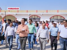 મંડળ રેલ પ્રબંધક દ્વારા પોરબંદર રેલવે સ્ટેશન તથા સંબંધિત રેલ ખંડનું વ્યાપક નિરીક્ષણ